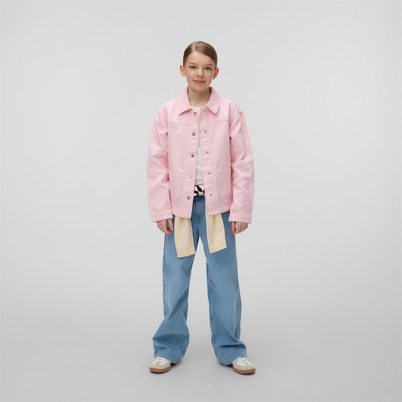Vero Moda Piger Jamie Skjorte jakke Parfait Pink - Billede 3