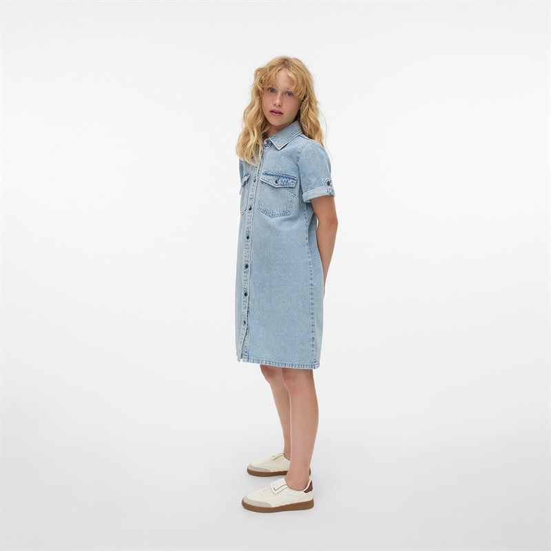 Vero Moda Piger Daisy Vide Ben Jeans Lyseblå denim - Billede 2