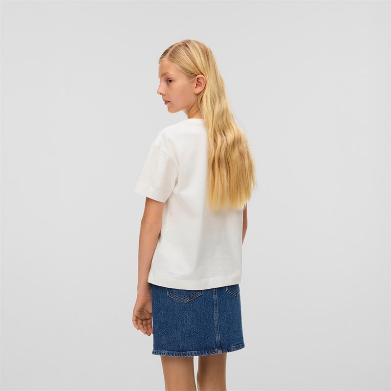 Vero Moda Piger Palma Mette T Shirt Sne hvid - Billede 2