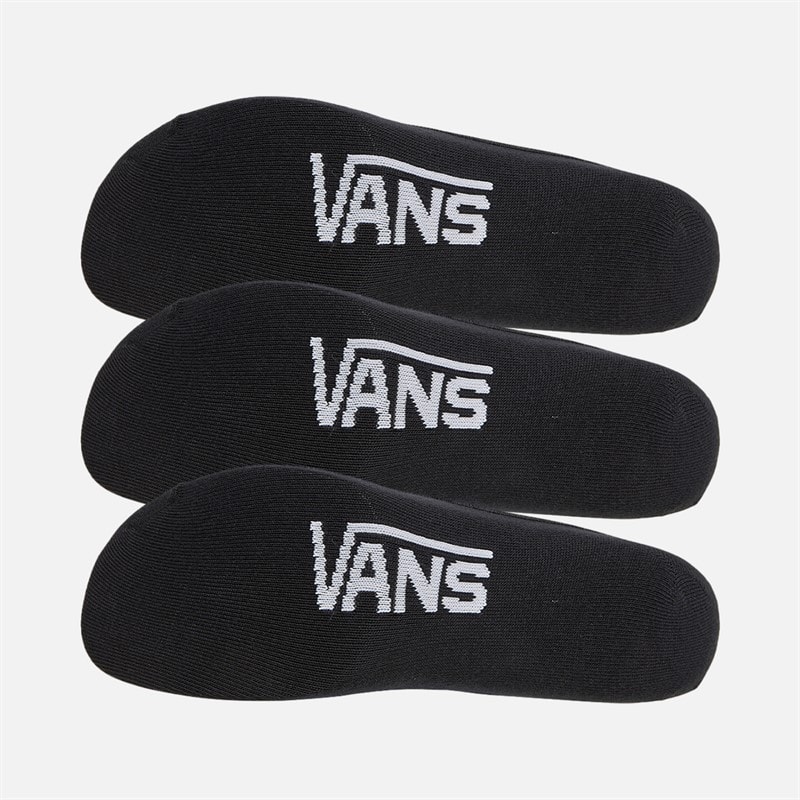 Vans Dame Klassisk Tre Pak Super Usynlige Sokker Sort / Hvid - Billede 2