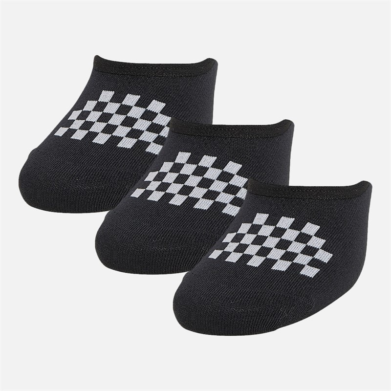 Vans Dame Klassisk Tre Pak Super Usynlige Sokker Sort / Hvid - Billede 3