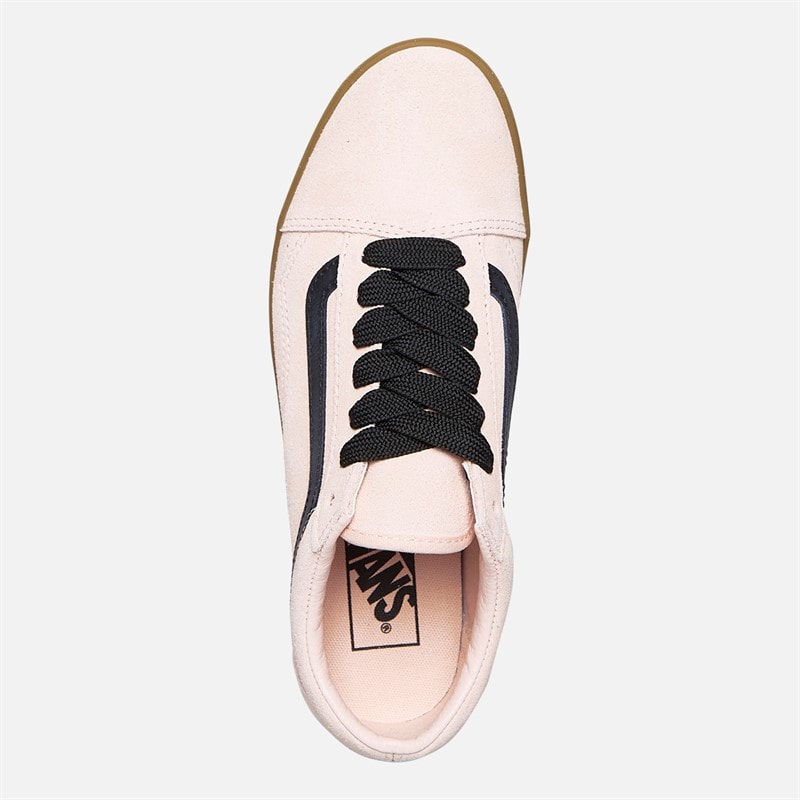 Vans Dame Old Skool Lowpro Ruskind Sneakers Fersken Blush - Billede 4