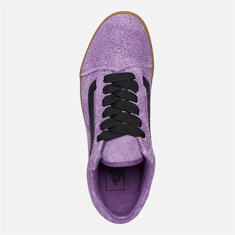 Vans Damen Old Skool Lowpro Wildleder Sneaker Grape Jam - Billede 4