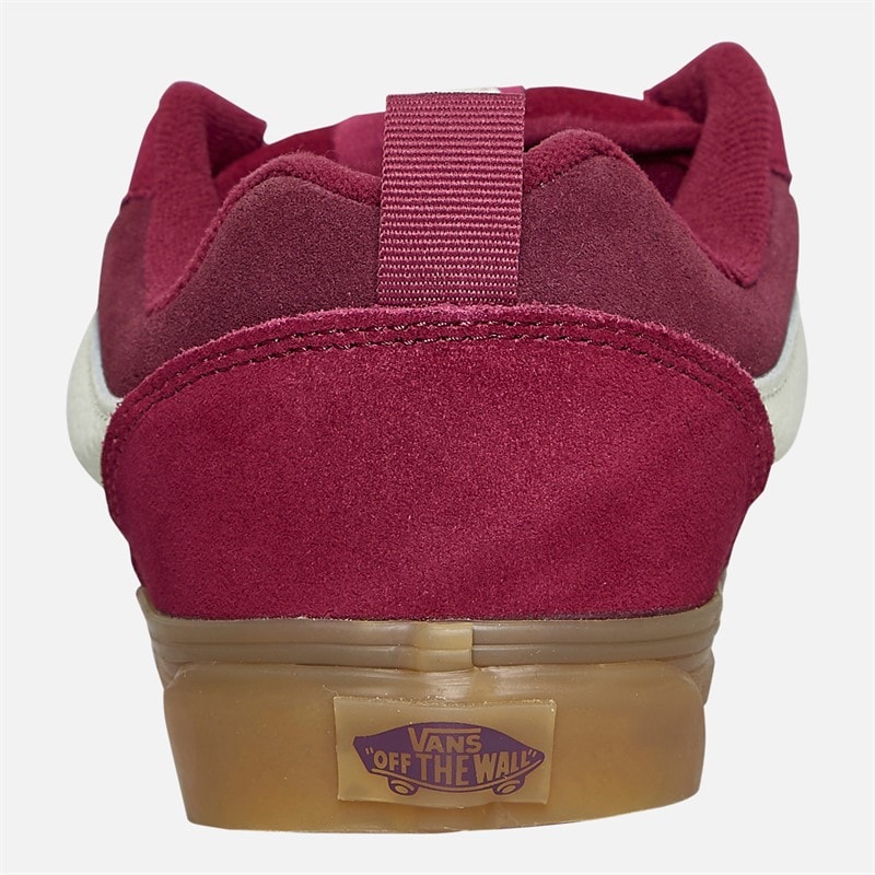 Vans Herre Knu Skool Træningssko Mørkerød/Gum - Billede 3