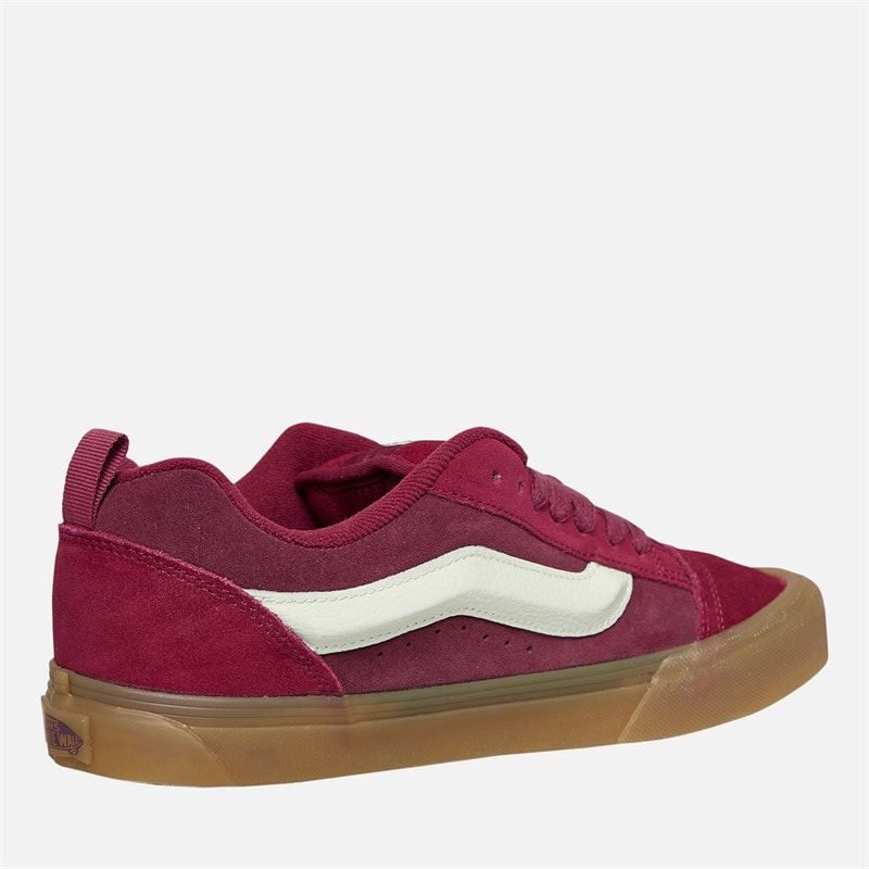 Vans Herre Knu Skool Træningssko Mørkerød/Gum - Billede 5