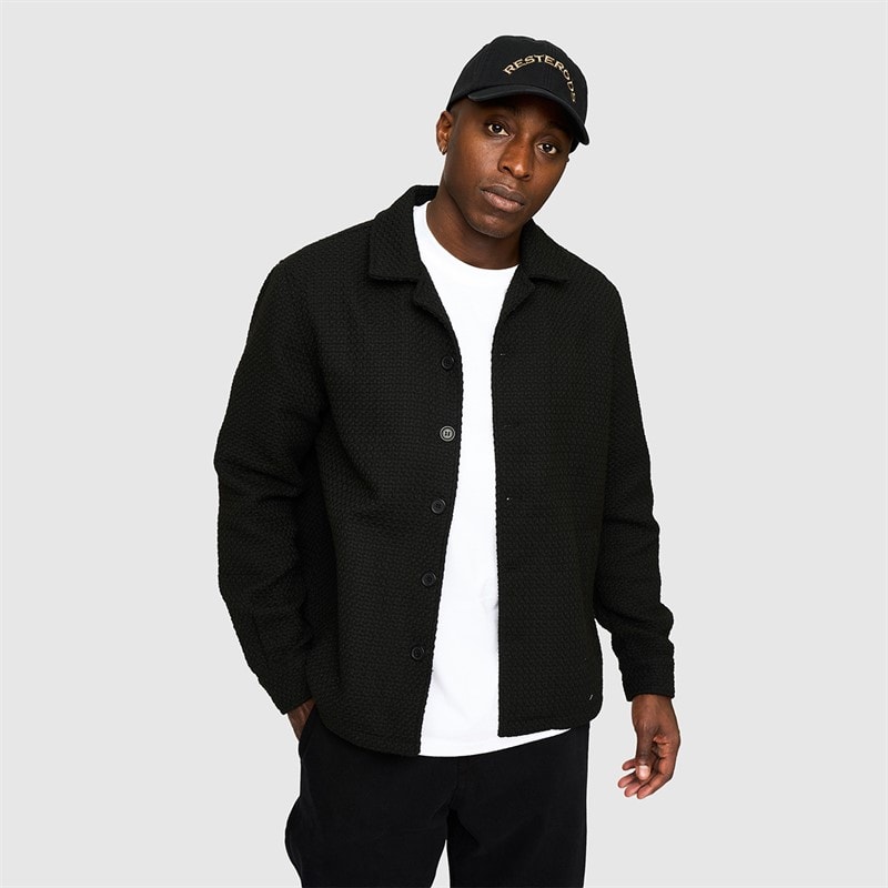Resteröds Herre Leo Overshirt Sort
