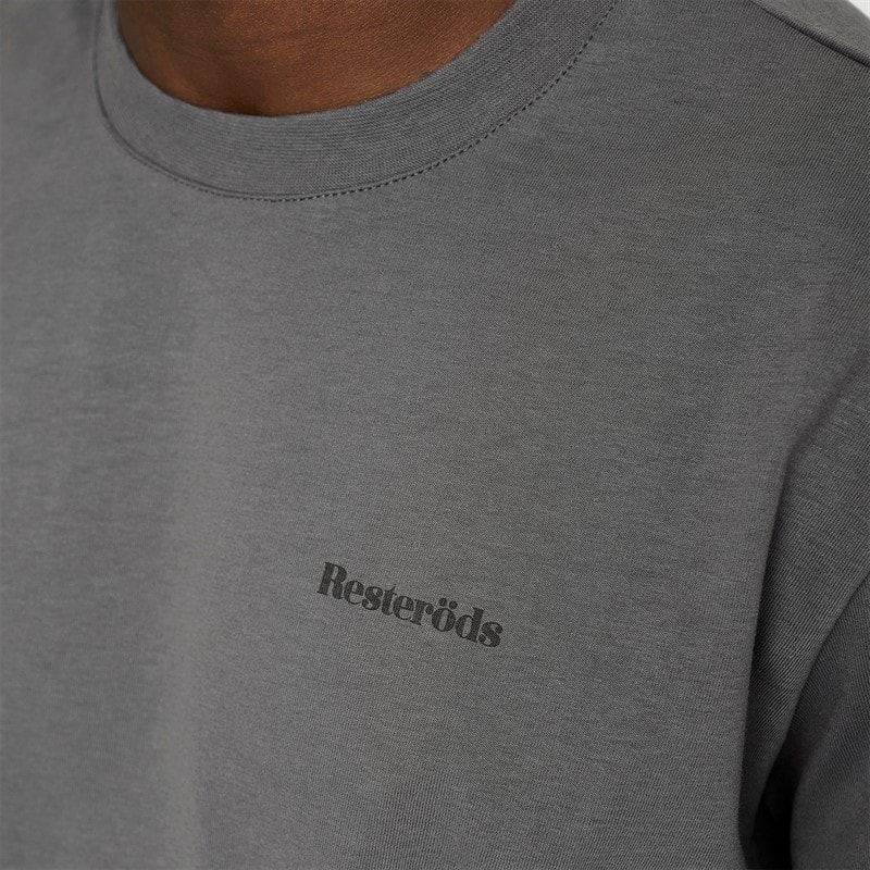 Resteröds Herre T-shirt med print Grå - Billede 3