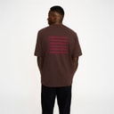 Resteröds Herre T-shirt med print Brun