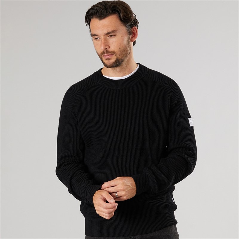 Resteröds Herre Strikket Pullover Sort - Billede 1
