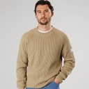 Resteröds Herre Strikket Pullover Sand