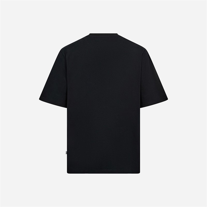 Resteröds Herre Tas Brystprint T Shirt Sort - Billede 2