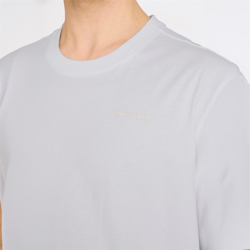 Resteröds Herre Tas Print T-shirt Hvid - Billede 4