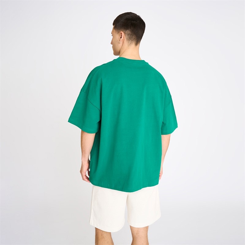 Resteröds Herre Tas Brystprint T Shirt Grøn - Billede 2