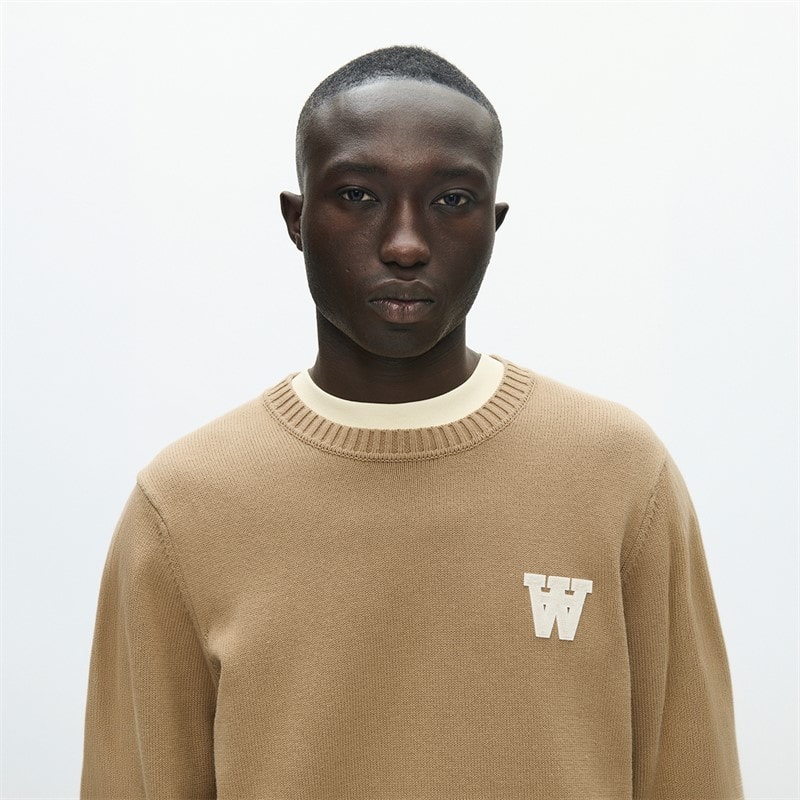 Wood Wood Herre Tay Strikket Sweater Ermine - Billede 4