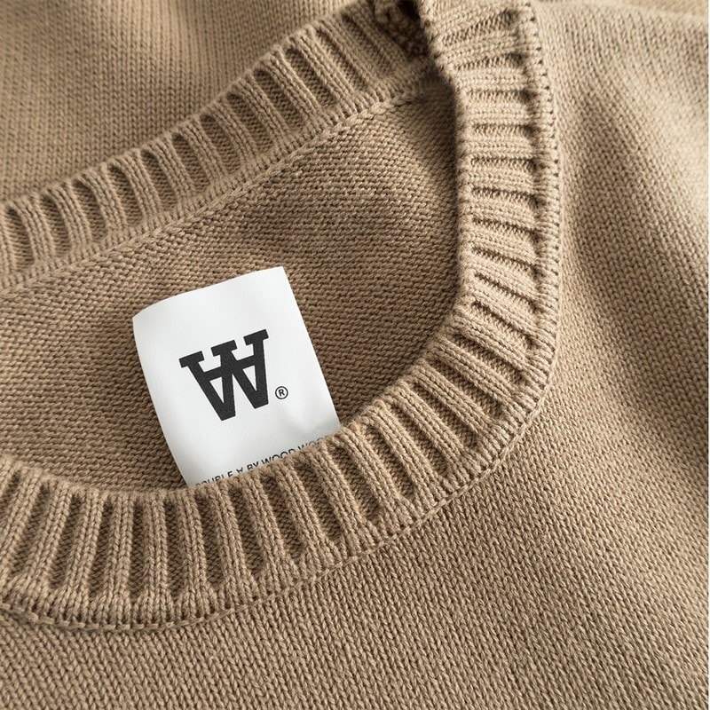 Wood Wood Herre Tay Strikket Sweater Ermine - Billede 5