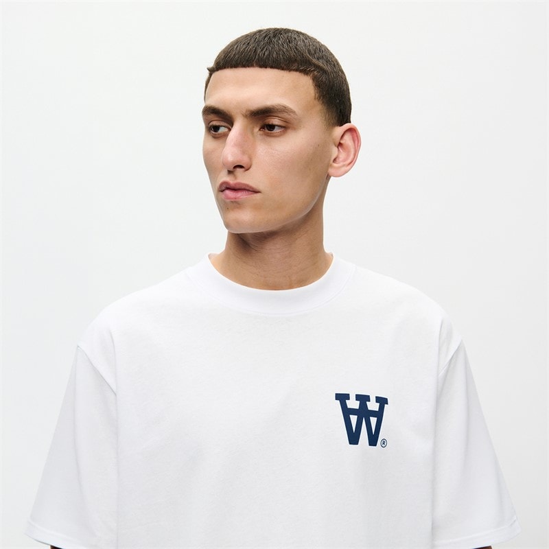 Wood Wood Herre Liam T-shirt Bright White Np - Billede 4