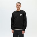 Wood Wood Herre Noel Bryst Print Sweatshirt Sort
