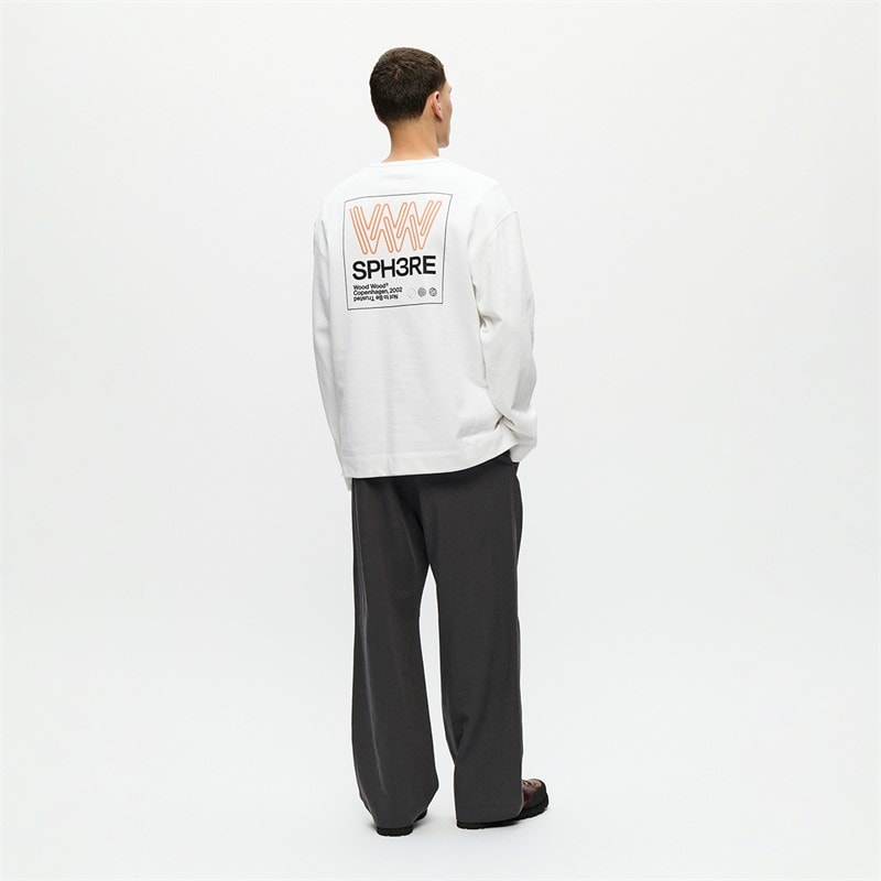 Wood Wood Herre Ryan Sweatshirt Bright White - Billede 3