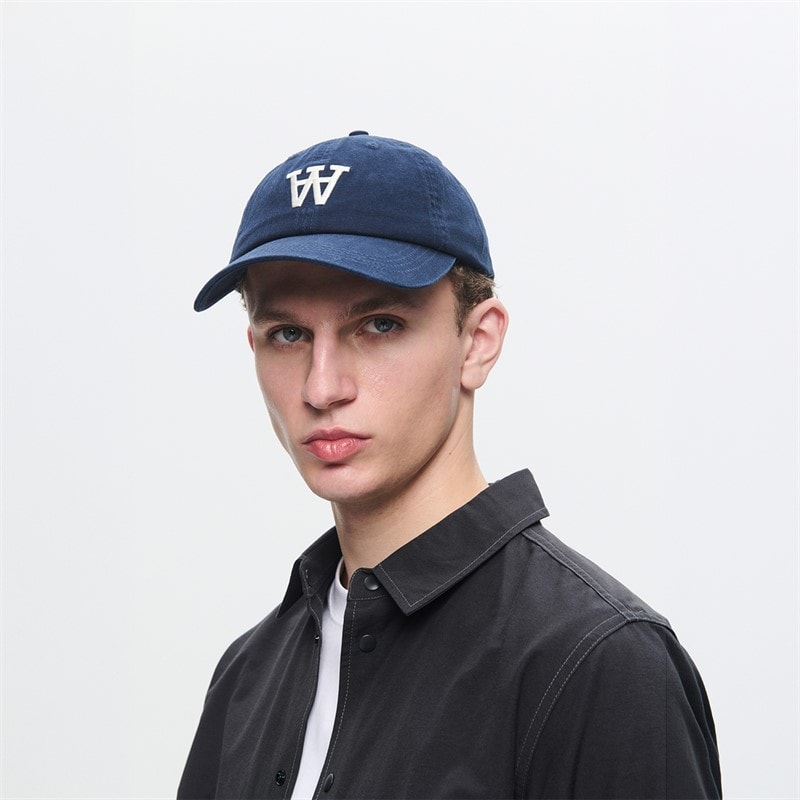 Wood Wood Herre Eli broderet kasket Navy - Billede 3