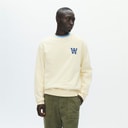 Wood Wood Herre Noel Bryst Print Sweatshirt Turtledove