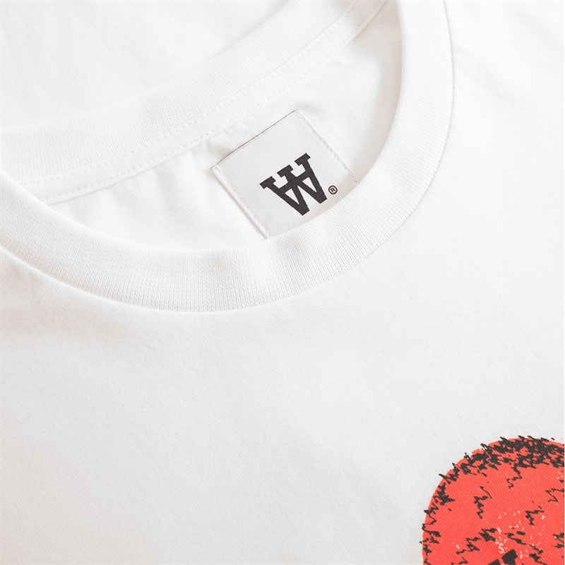 Wood Wood Herre Ace Eyes T-shirt Hvid - Billede 5