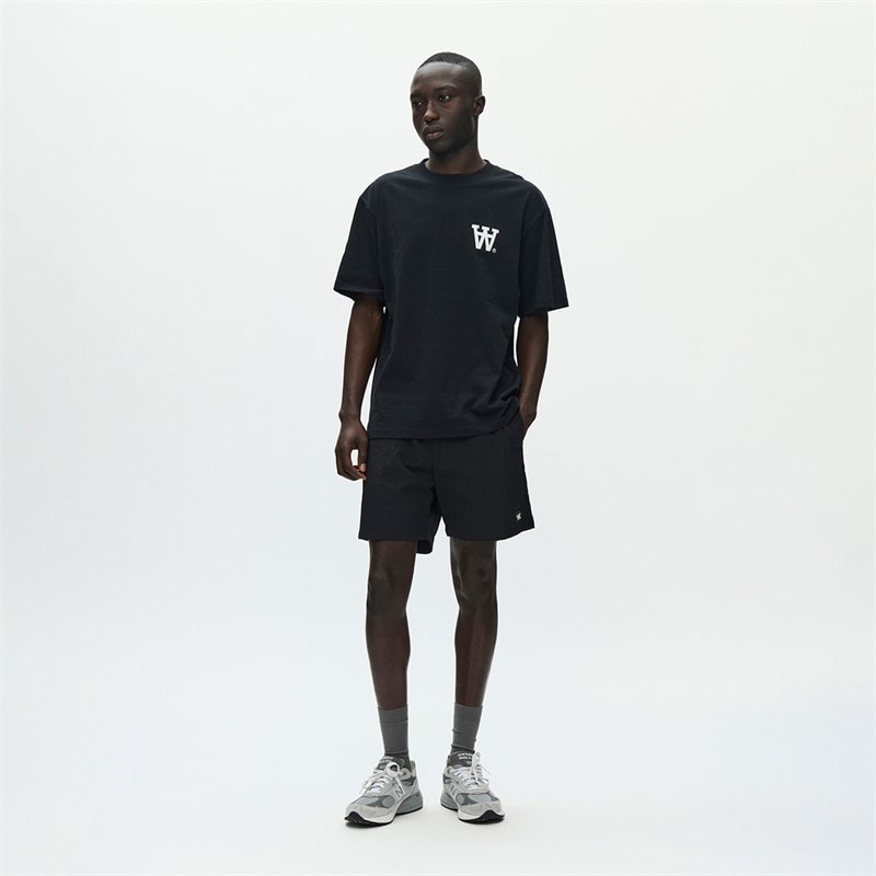 Wood Wood Herre Liam T-shirt Black With White - Billede 2