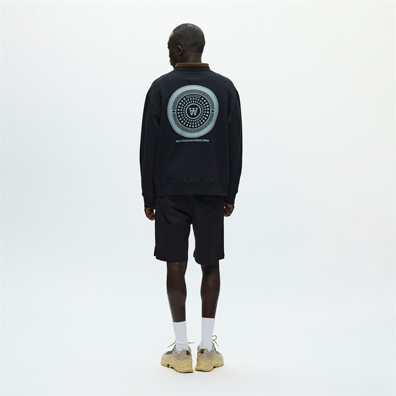 Wood Wood Herre James Sweatshirt Sort - Billede 3