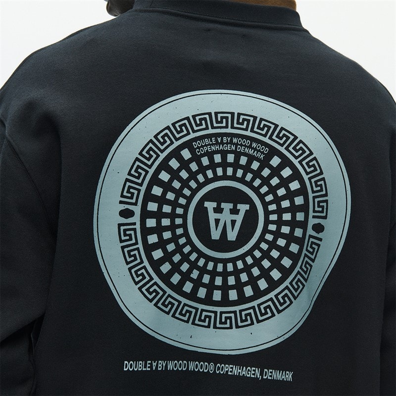 Wood Wood Herre James Sweatshirt Sort - Billede 4