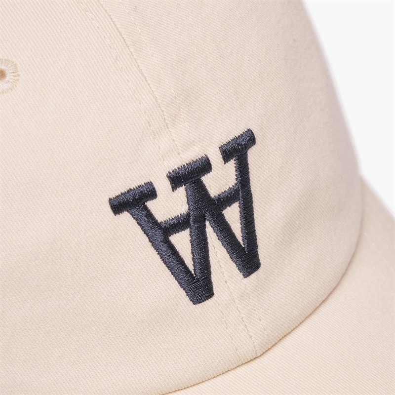 Wood Wood Herre Eli Broderet Kasket Off White Off-White - Billede 2