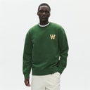 Wood Wood Herre Noel Brystprint Sweatshirt Eden