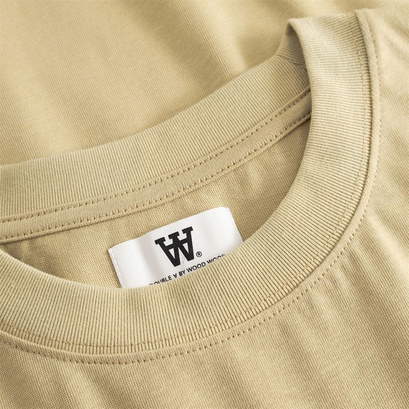 Wood Wood Herre Liam T-shirt Pale Olive Green - Billede 2