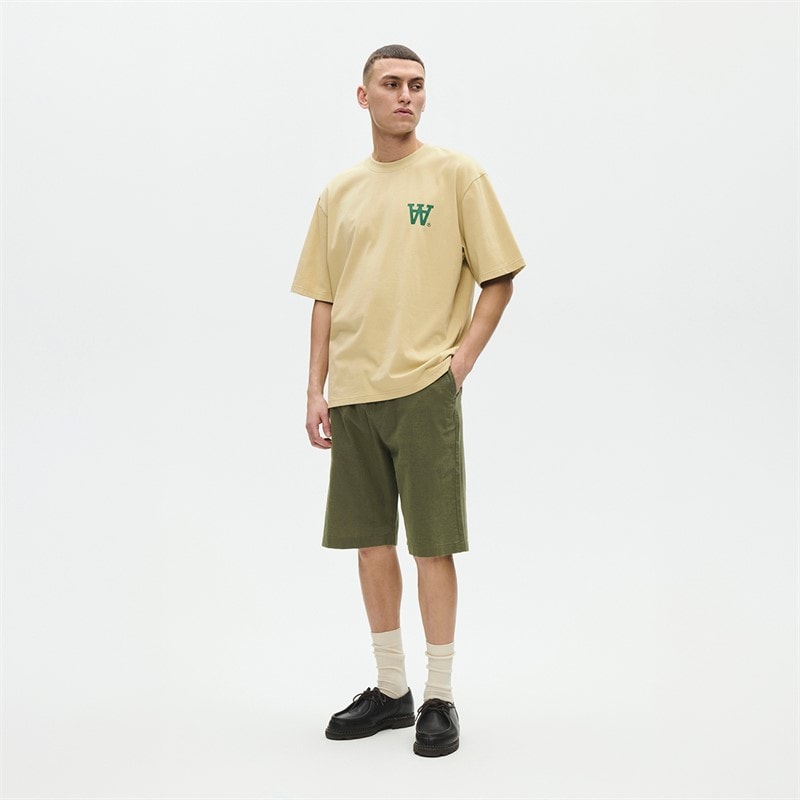 Wood Wood Herre Liam T-shirt Pale Olive Green - Billede 4
