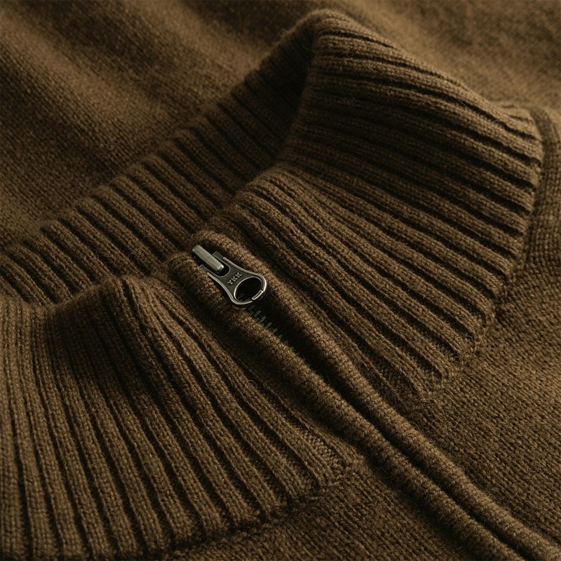 Wood Wood Herre Tay Half Zip Sweater Desert Palm - Billede 2