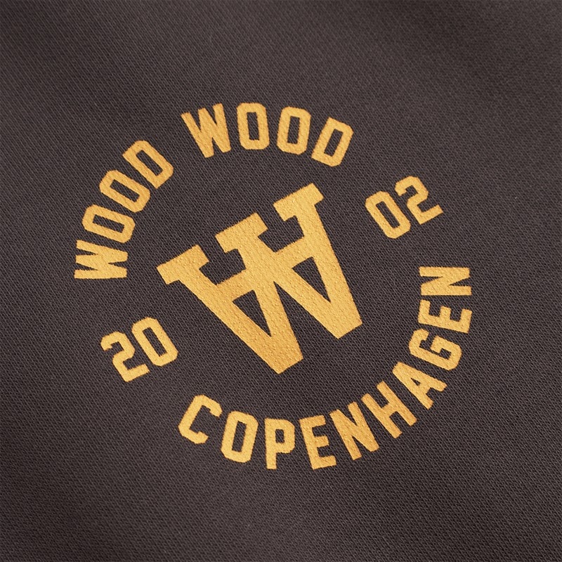 Wood Wood Herre Cass Hættetrøje Licorice - Billede 5