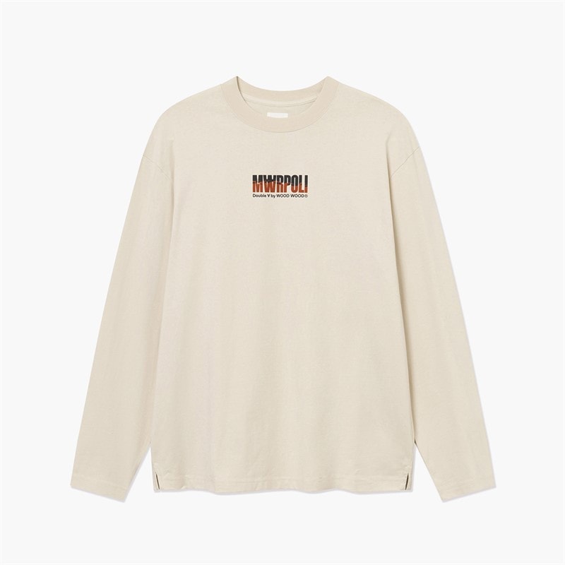 Wood Wood Herre Liam Langærmet T-Shirt Silver Birch - Billede 3