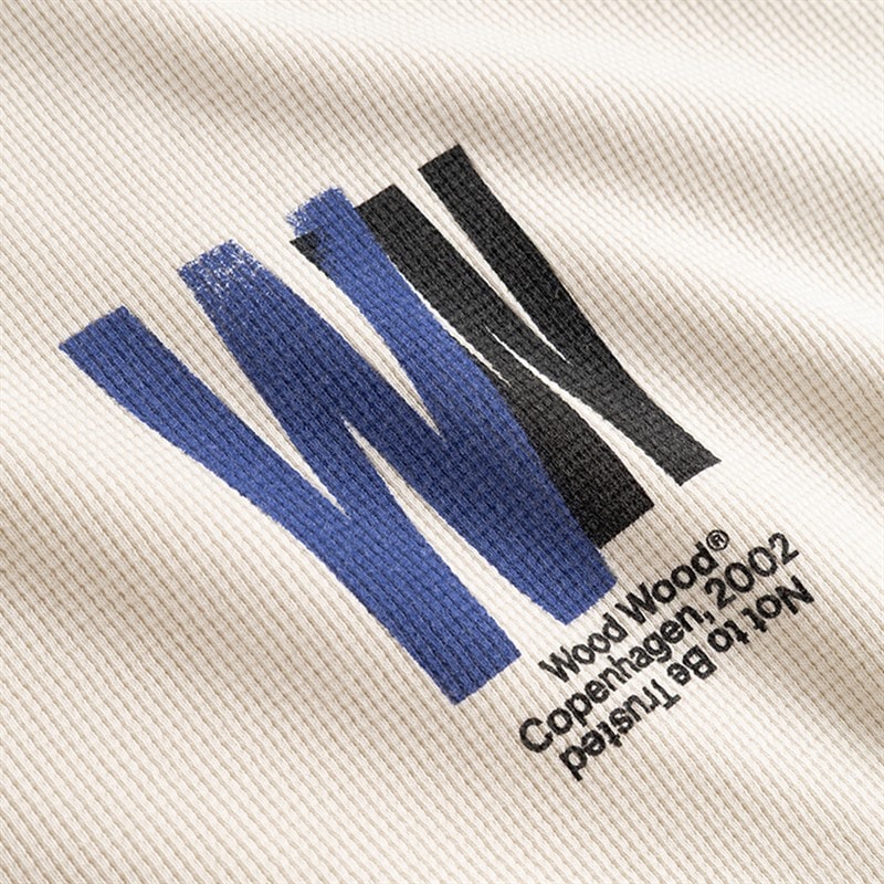 Wood Wood Herre Keisan Langærmet T Shirt Sølvbirk - Billede 4