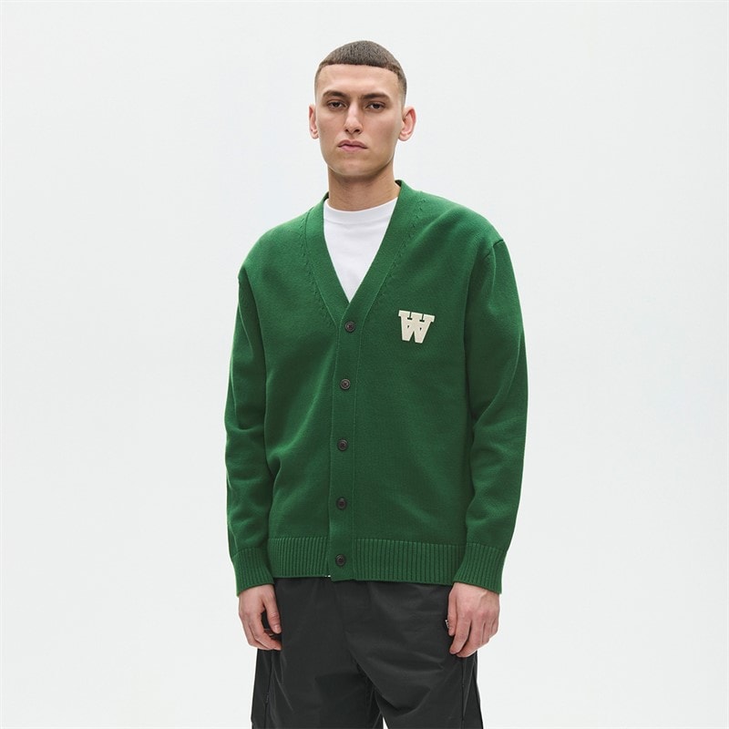 Wood Wood Herre Tay Cardigan Edensgrøn