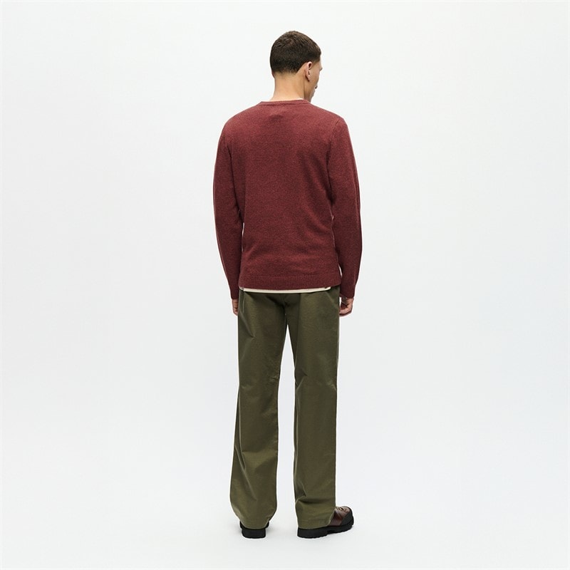 Wood Wood Herre Tay Strikket Sweater Dekadent chokolade melange - Billede 3