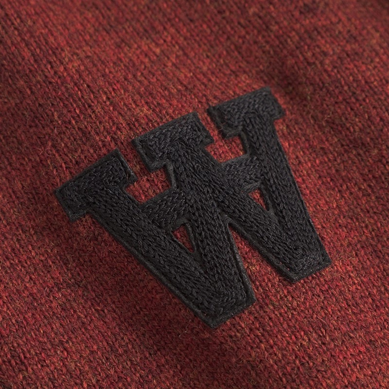 Wood Wood Herre Tay Strikket Sweater Dekadent chokolade melange - Billede 4