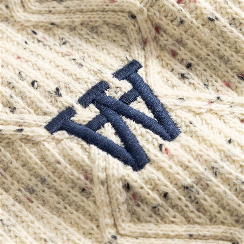 Wood Wood Herre Lamin Strikket Sweater Månestråle - Billede 4