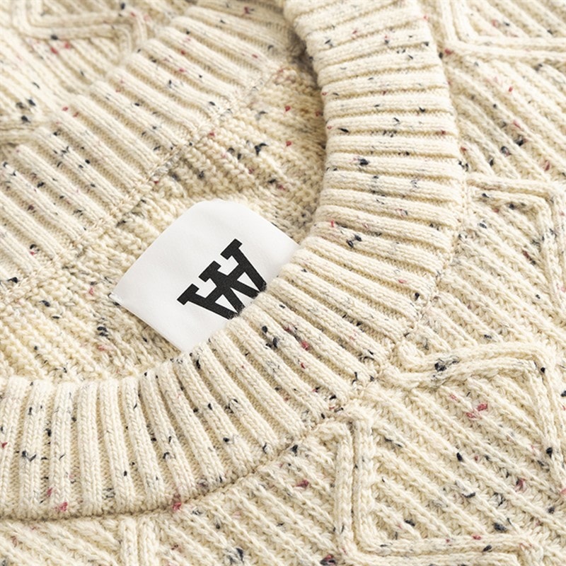 Wood Wood Herre Lamin Strikket Sweater Månestråle - Billede 5