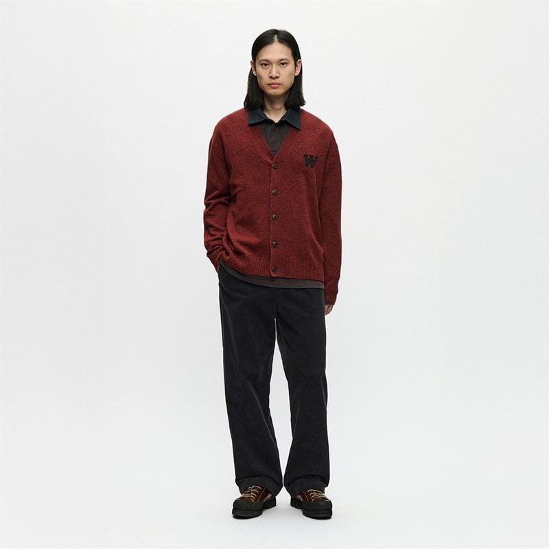 Wood Wood Herre Tay Cardigan Dekadent chokolade melange - Billede 2