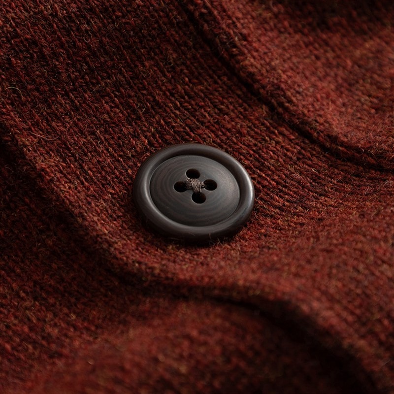 Wood Wood Herre Tay Cardigan Dekadent chokolade melange - Billede 5