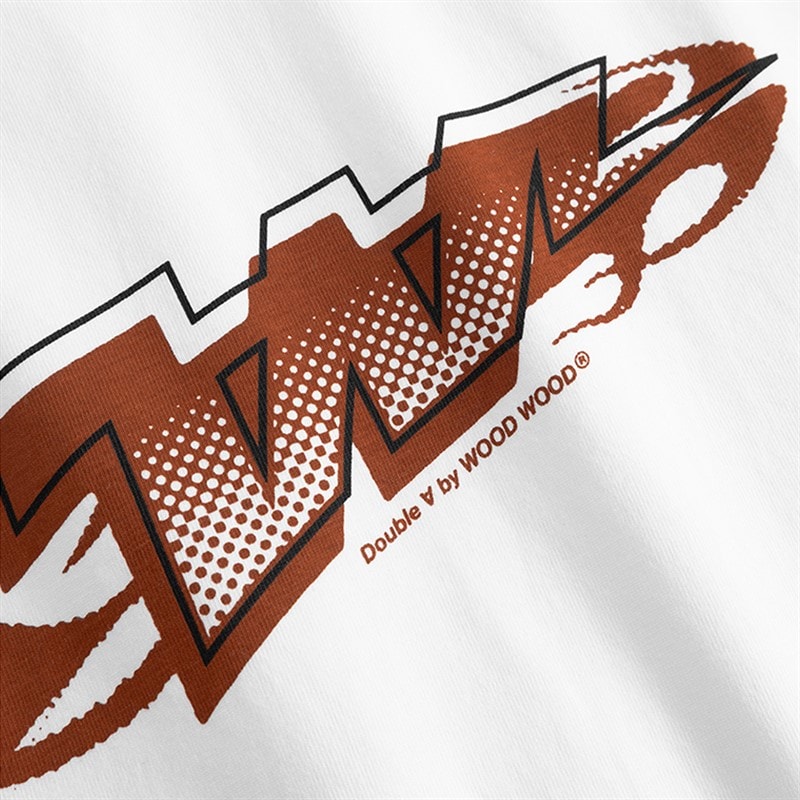 Wood Wood Herre Liam Dio T Shirt Lyse hvid - Billede 5