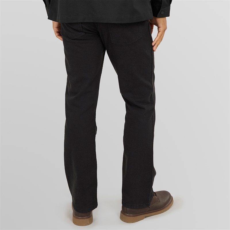Wrangler Herre Horizon Regular Bootcut Jeans Sort Skylling - Billede 2