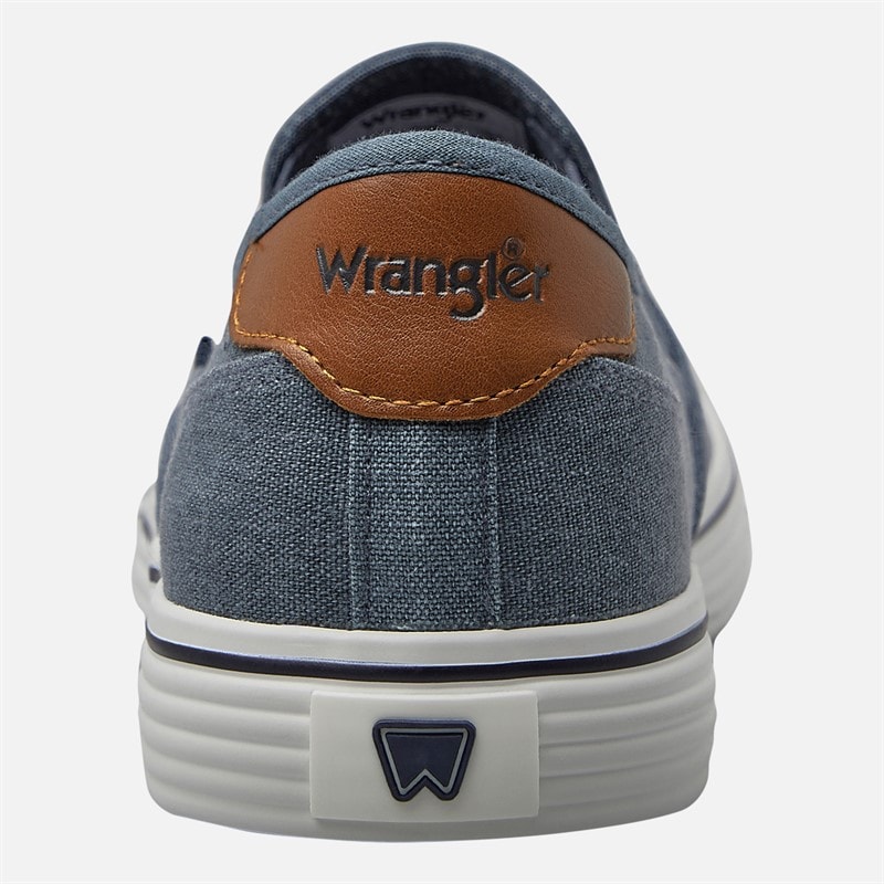 Wrangler Herre Calypso Slip On Træningssko Dark Denim - Billede 3