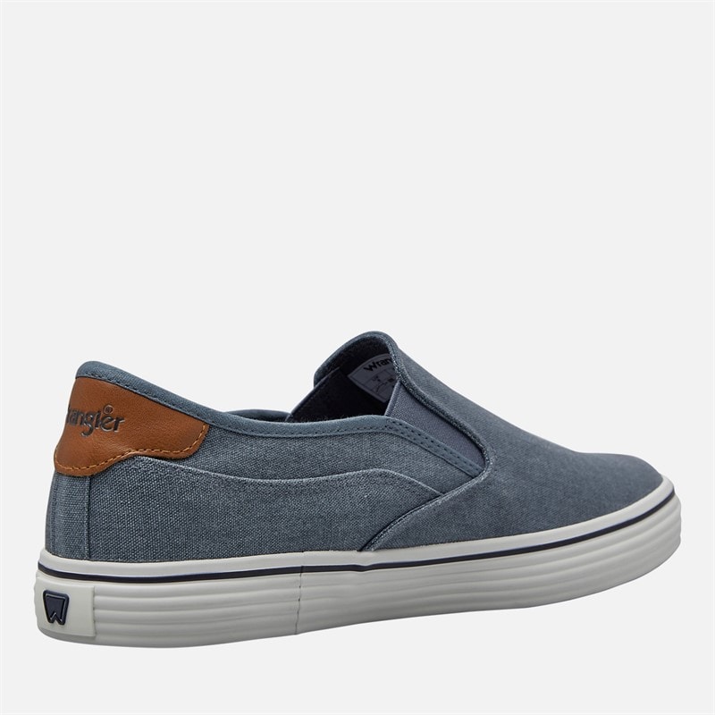 Wrangler Herre Calypso Slip On Træningssko Dark Denim - Billede 5