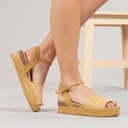 Wrangler Dame Norma Chunky Ankel Rem Sandaler Warm Sand
