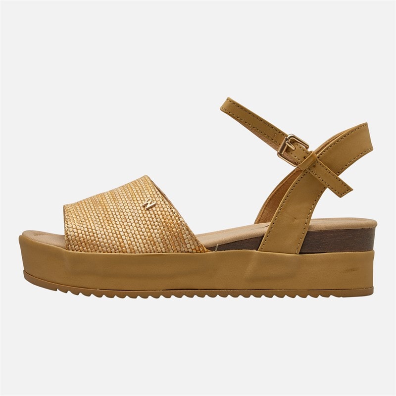 Wrangler Dame Norma Chunky Ankel Rem Sandaler Warm Sand - Billede 2