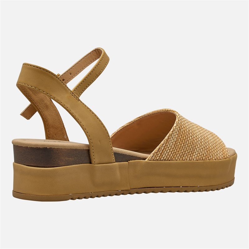 Wrangler Dame Norma Chunky Ankel Rem Sandaler Warm Sand - Billede 5